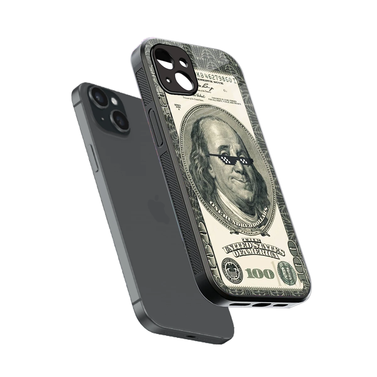 Ben Swag sleek iphone 14 plus cover with tempered glass back and TPU edges