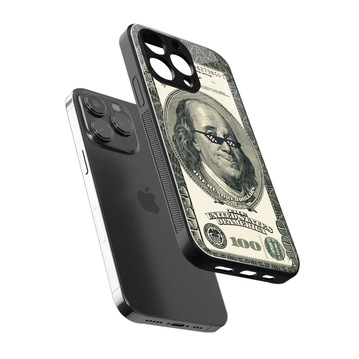 Ben Swag sleek iphone 15 pro max cover with tempered glass back and TPU edges