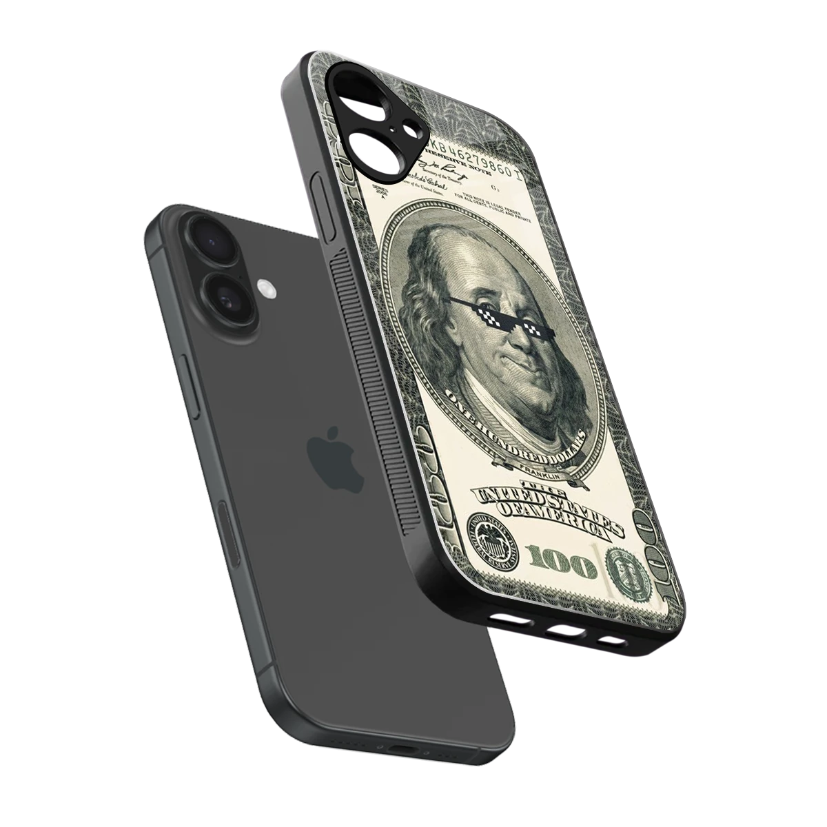Ben Swag sleek iPhone 16 cover with tempered glass back and TPU edges