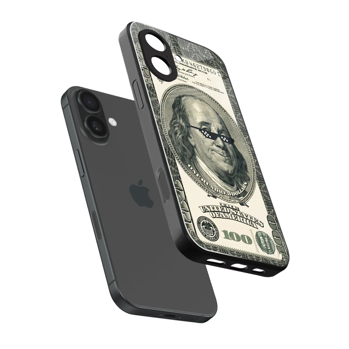 Ben Swag sleek iphone 17 cover with tempered glass back and TPU edges