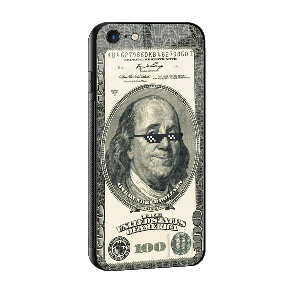 Ben Swag sleek iphone 6s cover with tempered glass back and TPU edges
