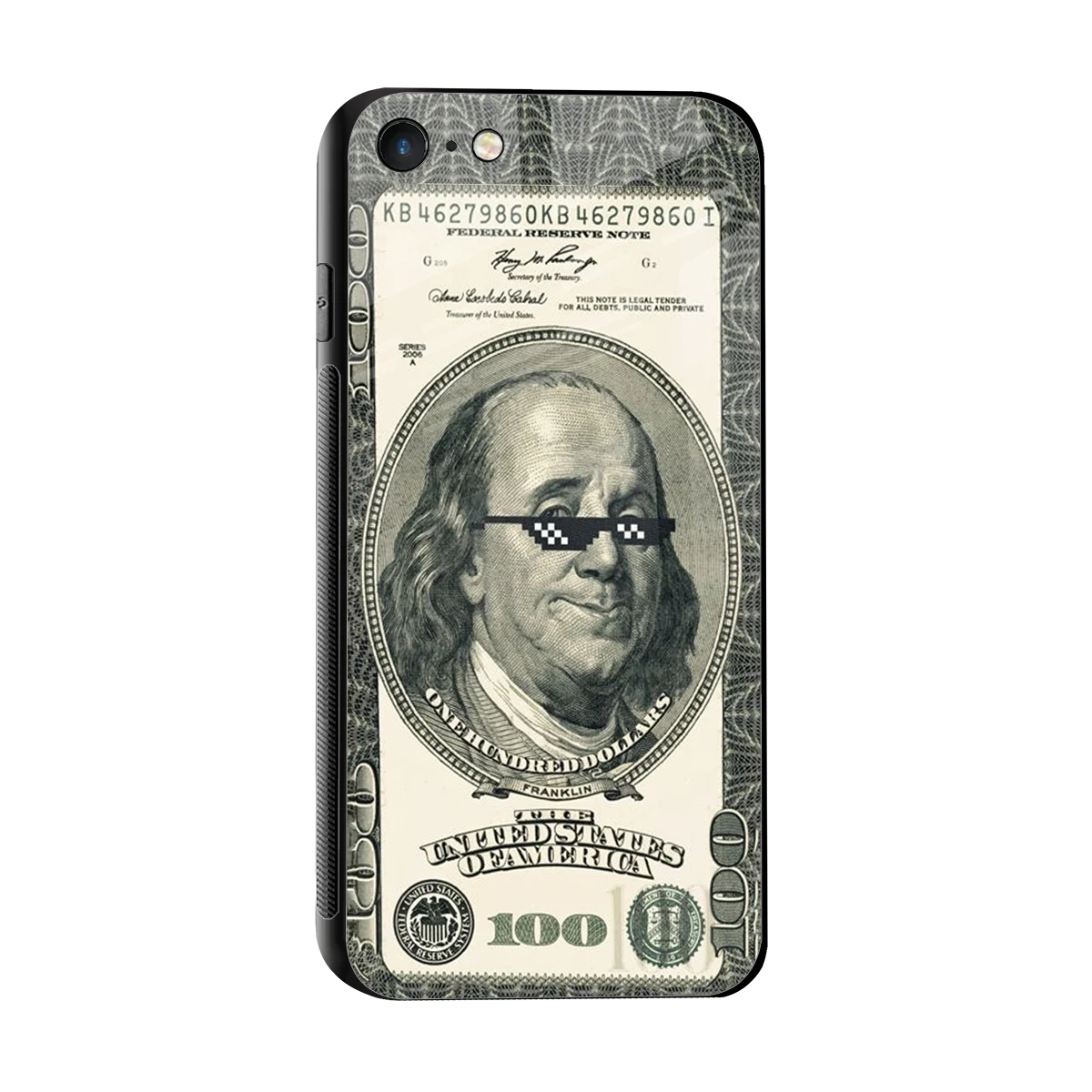 Ben Swag sleek iphone 7 cover with tempered glass back and TPU edges