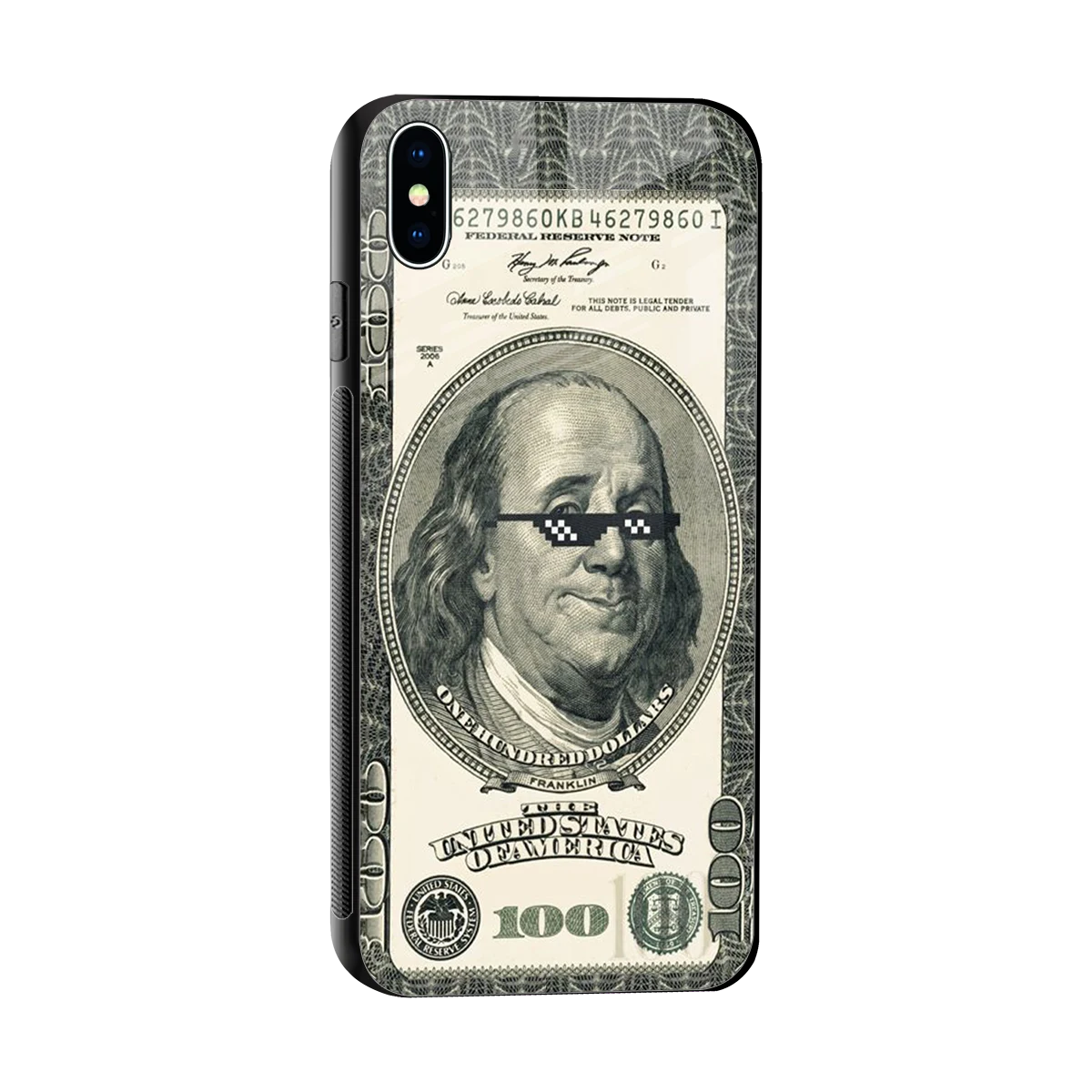 Ben Swag sleek iphone xs max cover with tempered glass back and TPU edges