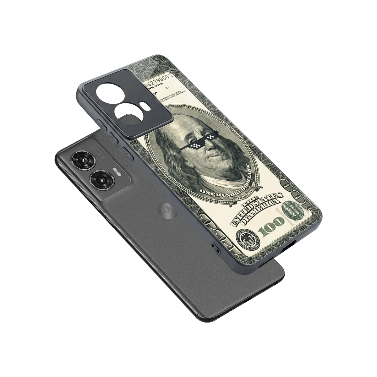 Ben Swag sleek motorola edge 50 fusion cover with tempered glass back and TPU edges