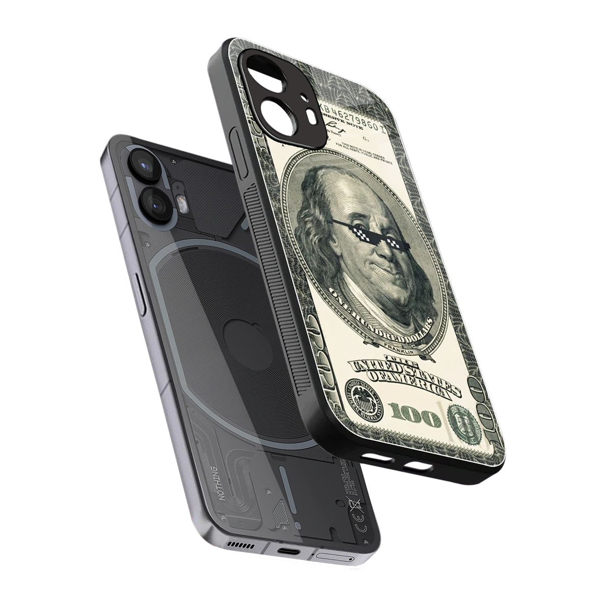 Ben Swag sleek nothing phone 2 cover with tempered glass back and TPU edges