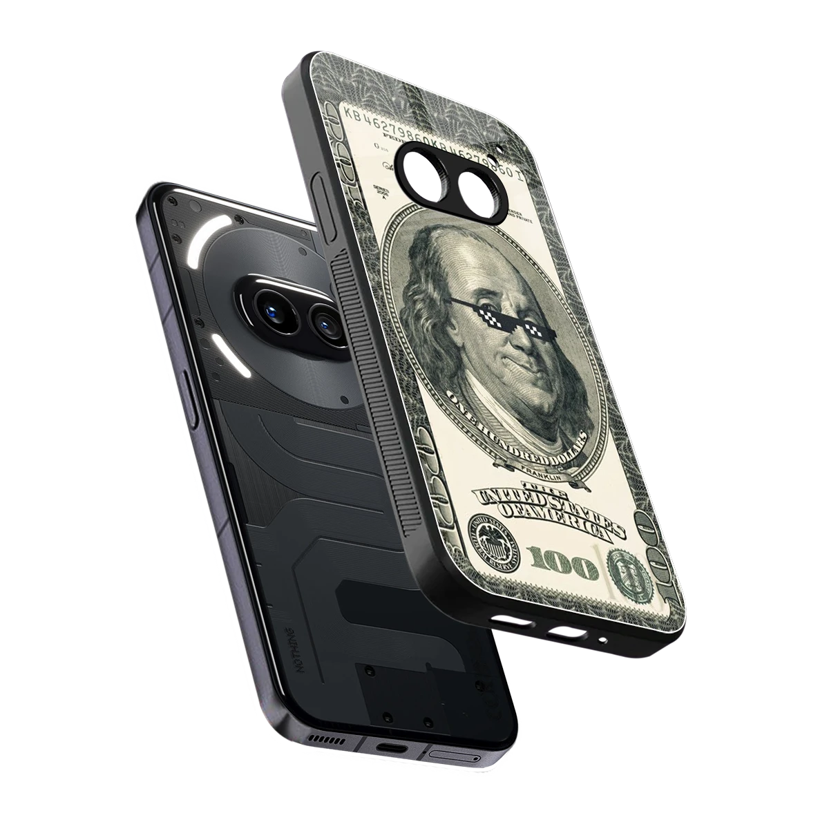 Ben Swag sleek nothing phone 2a plus cover with tempered glass back and TPU edges