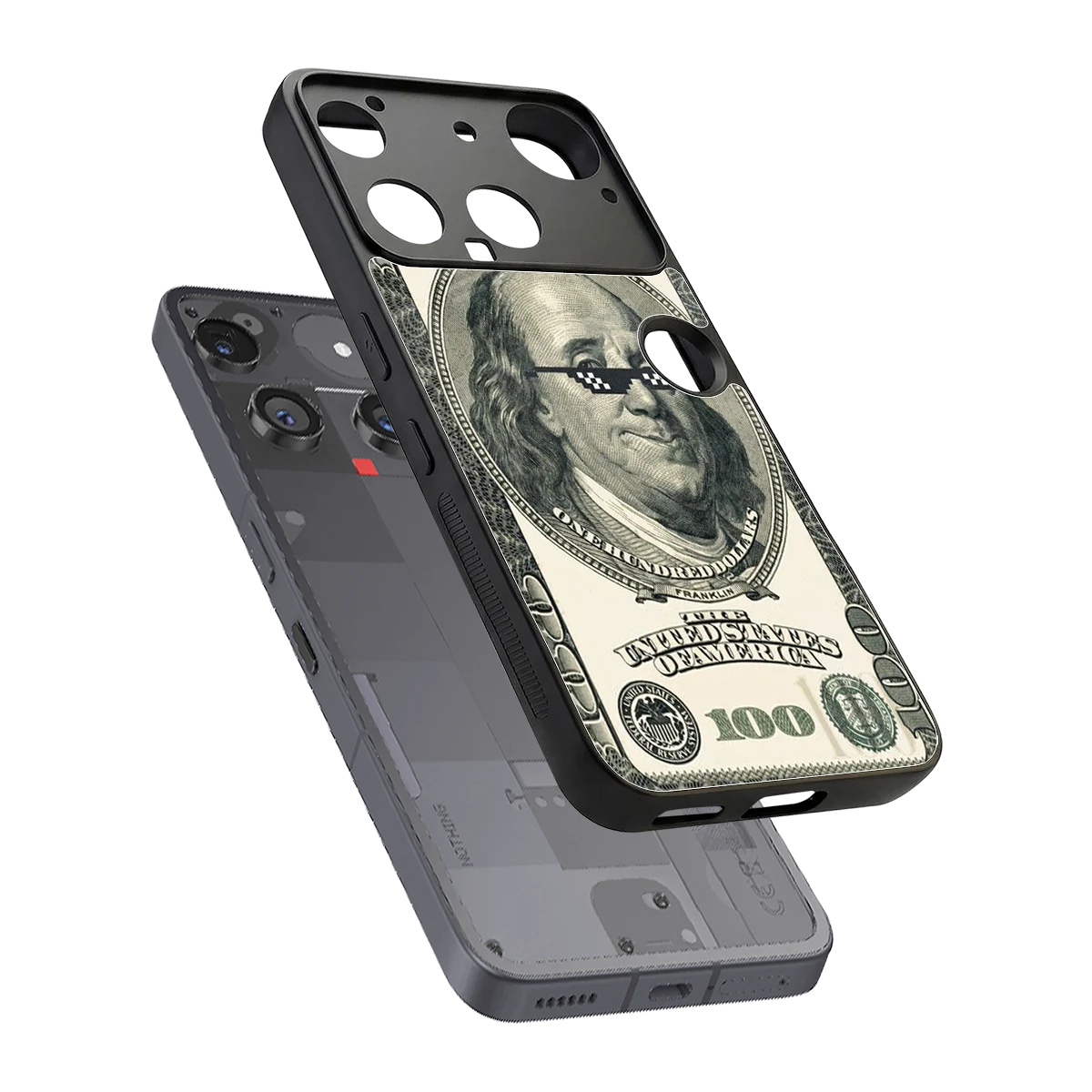 Ben Swag sleek nothing phone 3 cover with tempered glass back and TPU edges