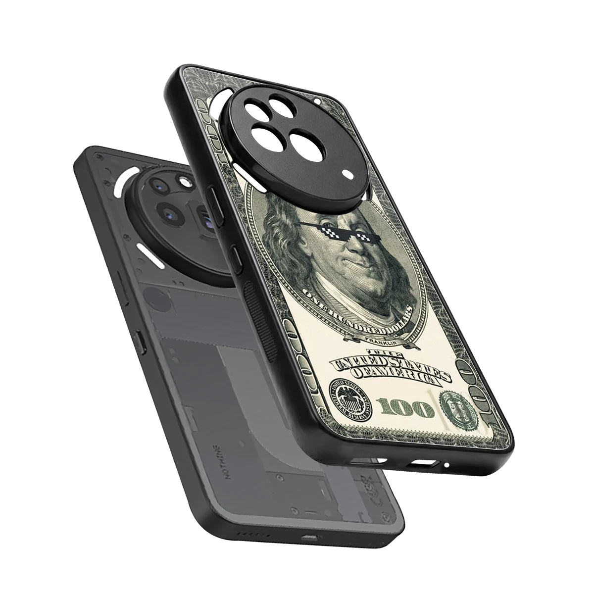 Ben Swag sleek nothing phone 3a pro cover with tempered glass back and TPU edges