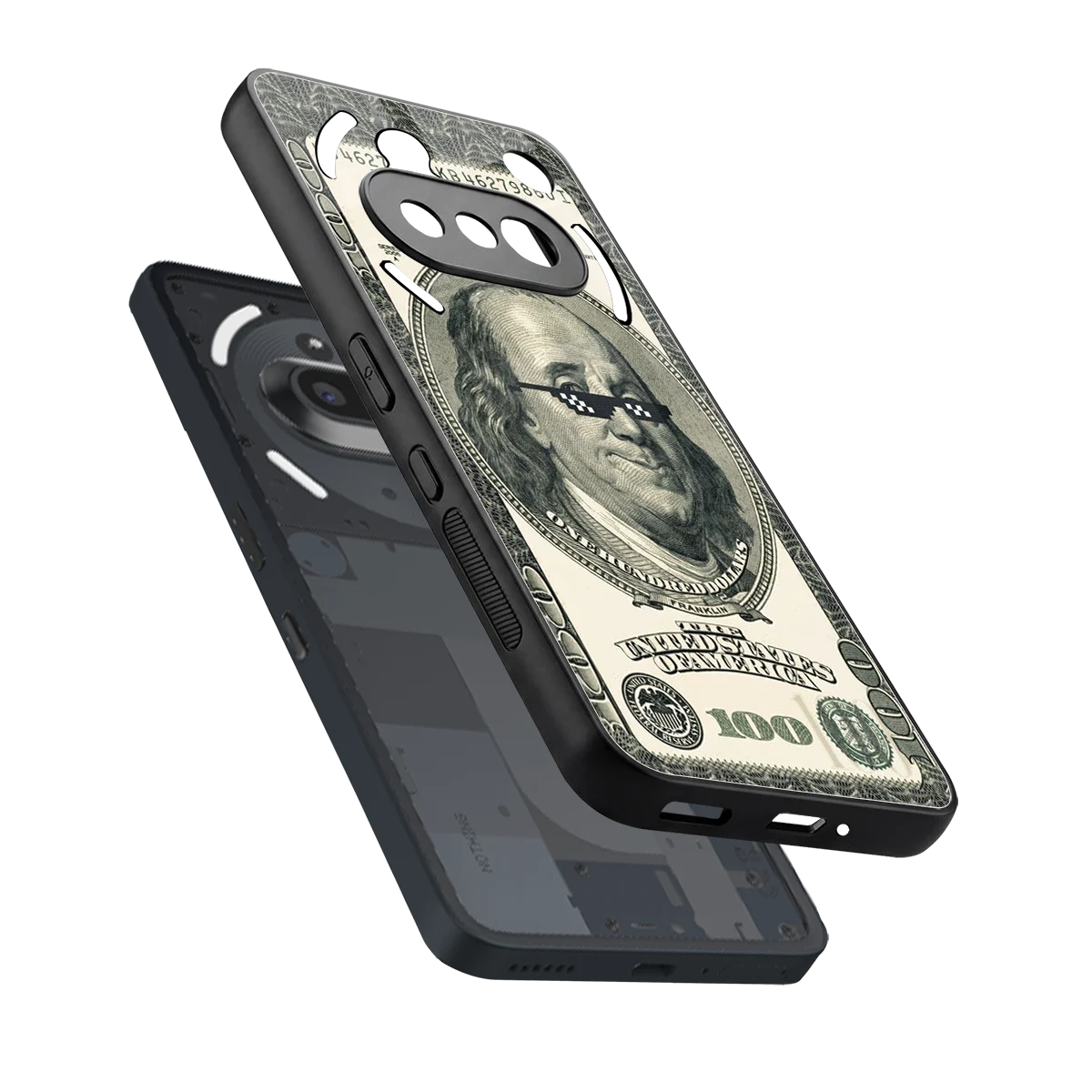 Ben Swag sleek nothing phone 3a cover with tempered glass back and TPU edges