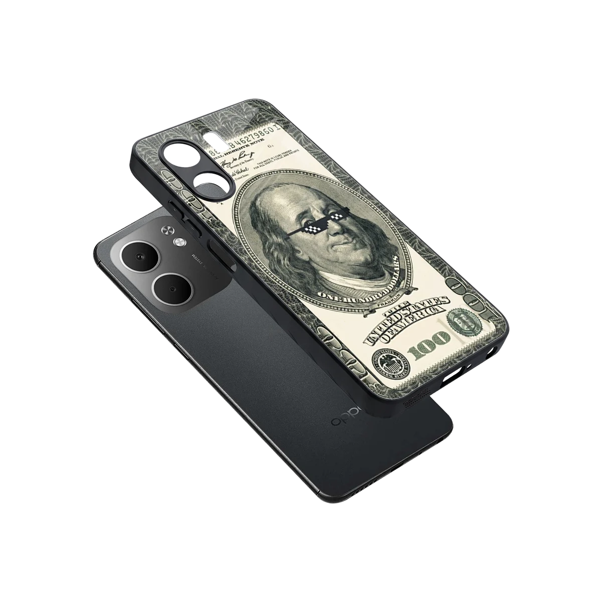 Ben Swag sleek oppo a5x 5g cover with tempered glass back and TPU edges