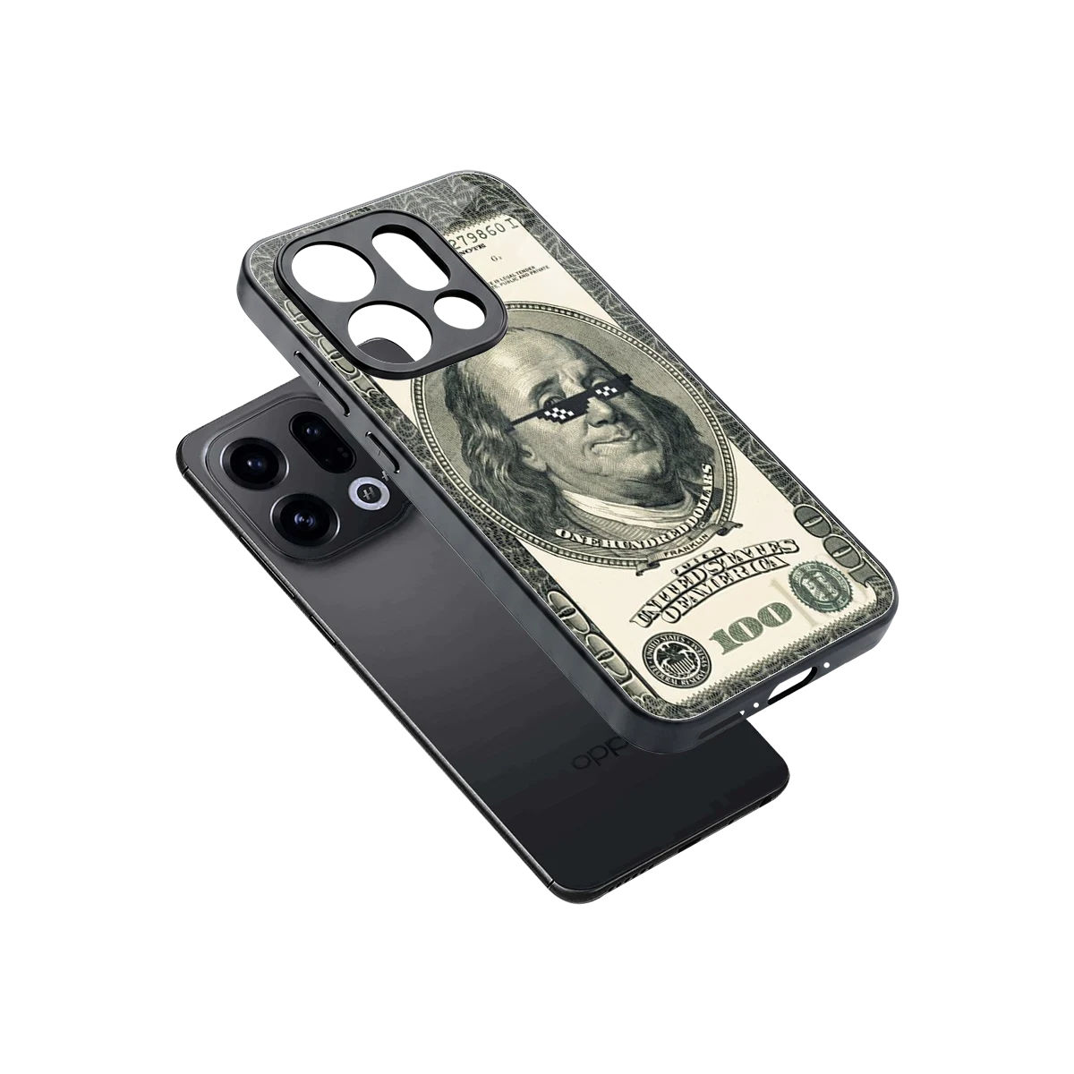 Ben Swag sleek oppo find x9 cover with tempered glass back and TPU edges