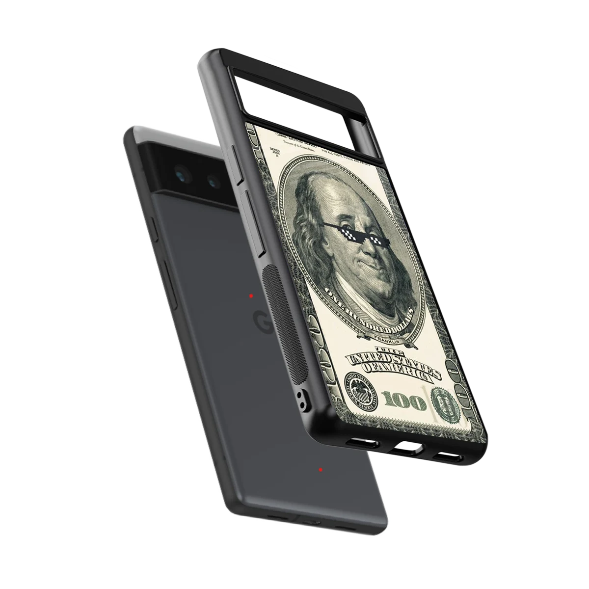 Ben Swag sleek google pixel 6a cover with tempered glass back and TPU edges