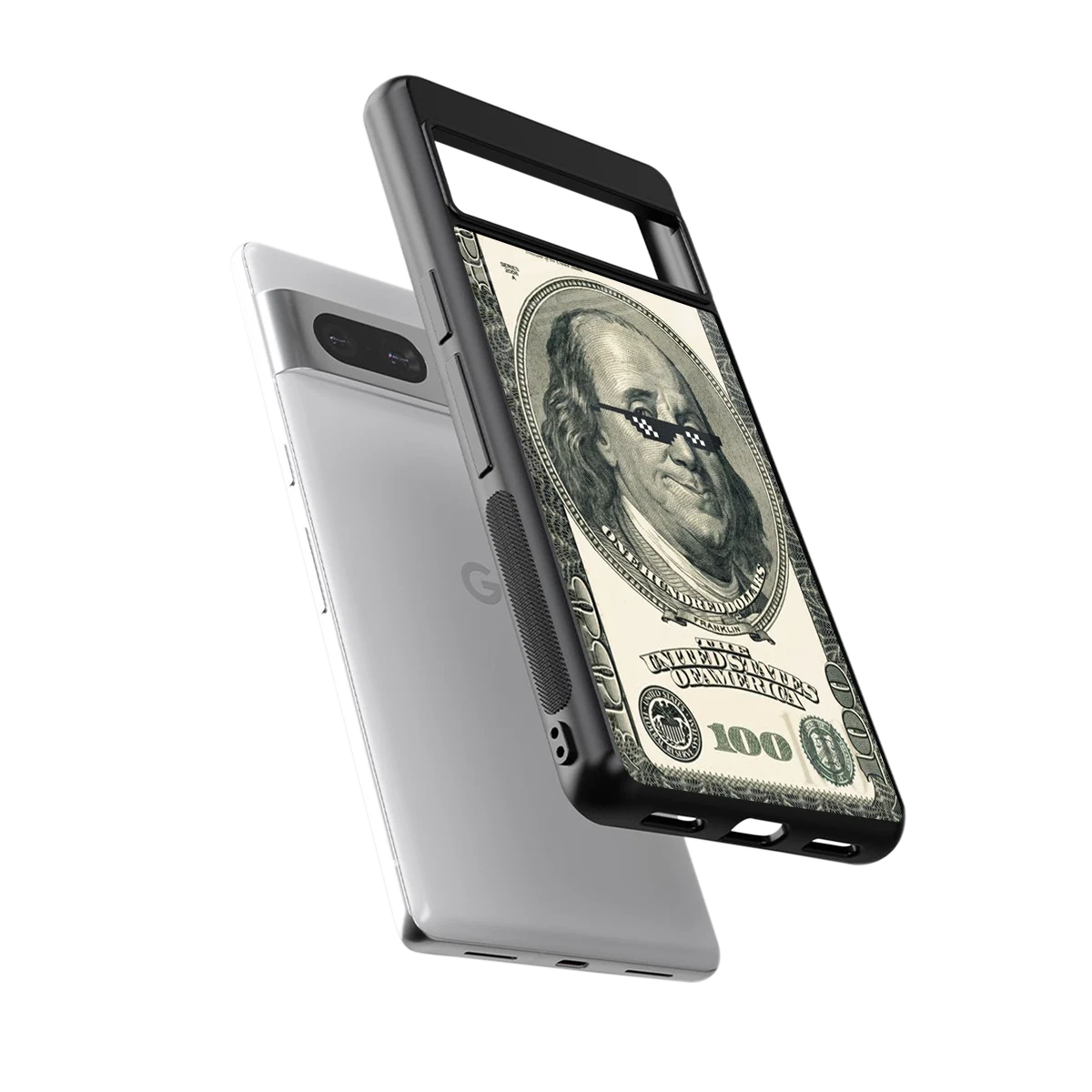 Ben Swag sleek google pixel 7a cover with tempered glass back and TPU edges