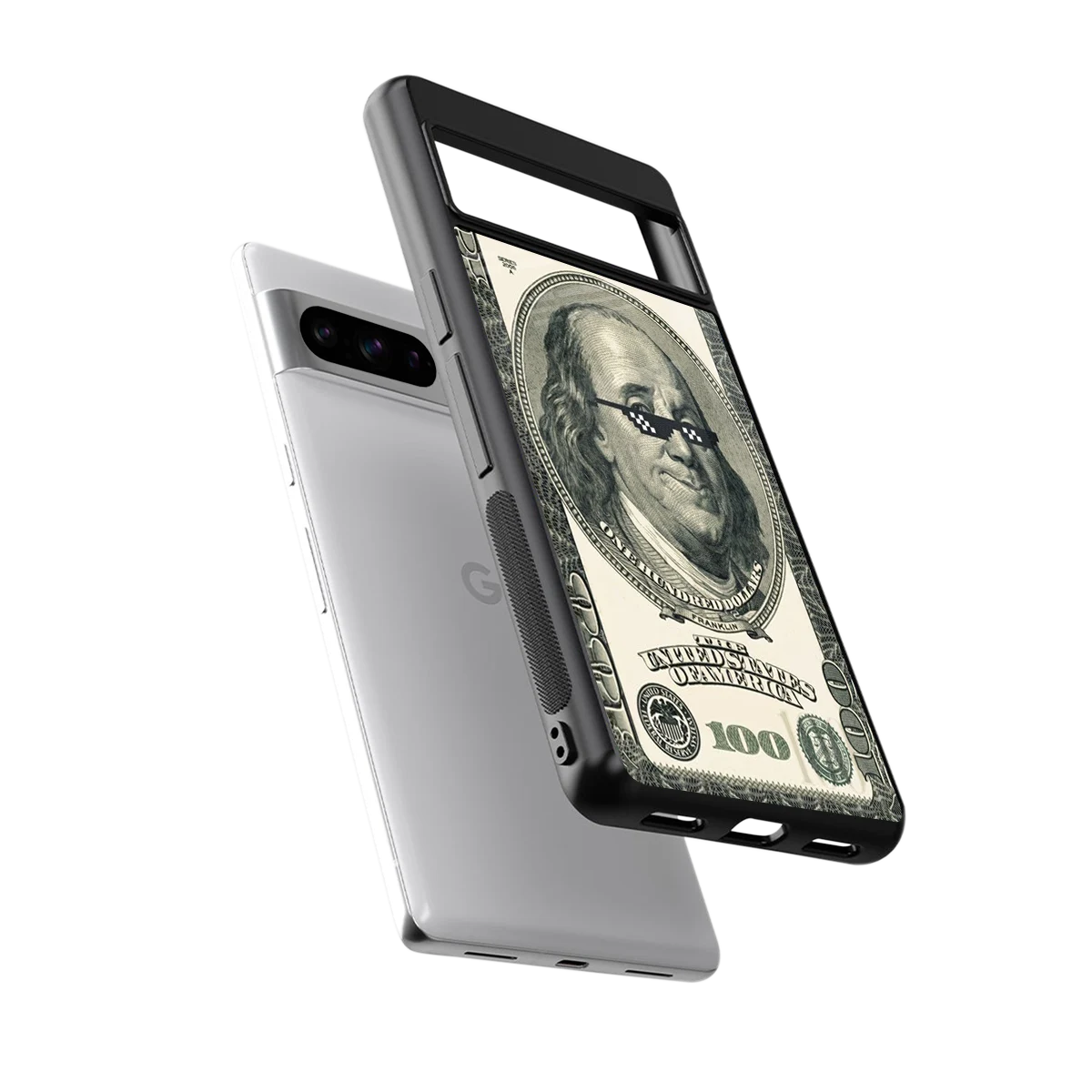 Ben Swag sleek google pixel 8 pro cover with tempered glass back and TPU edges