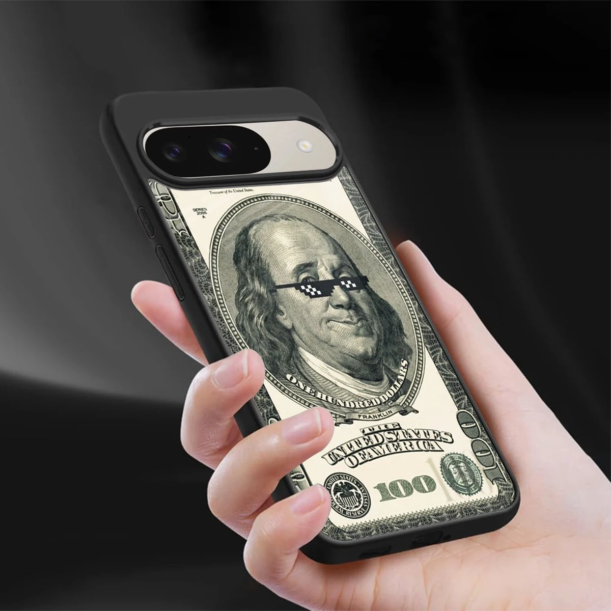 Ben Swag sleek google pixel 9 cover with tempered glass back and TPU edges