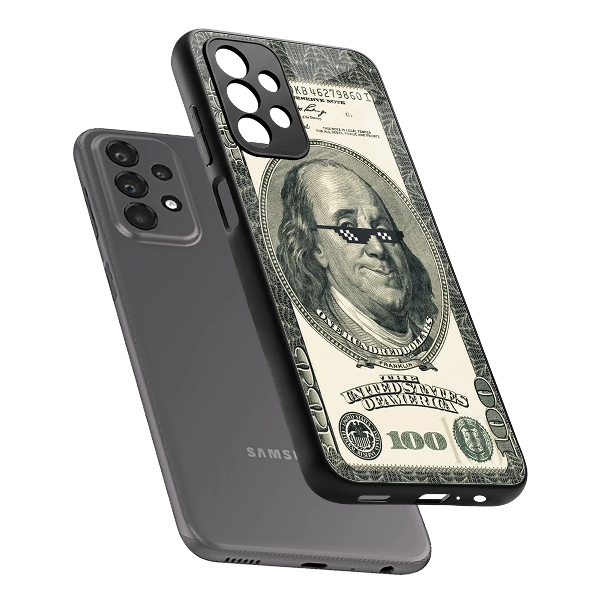 Ben Swag sleek samsung galaxy a23 cover with tempered glass back and TPU edges