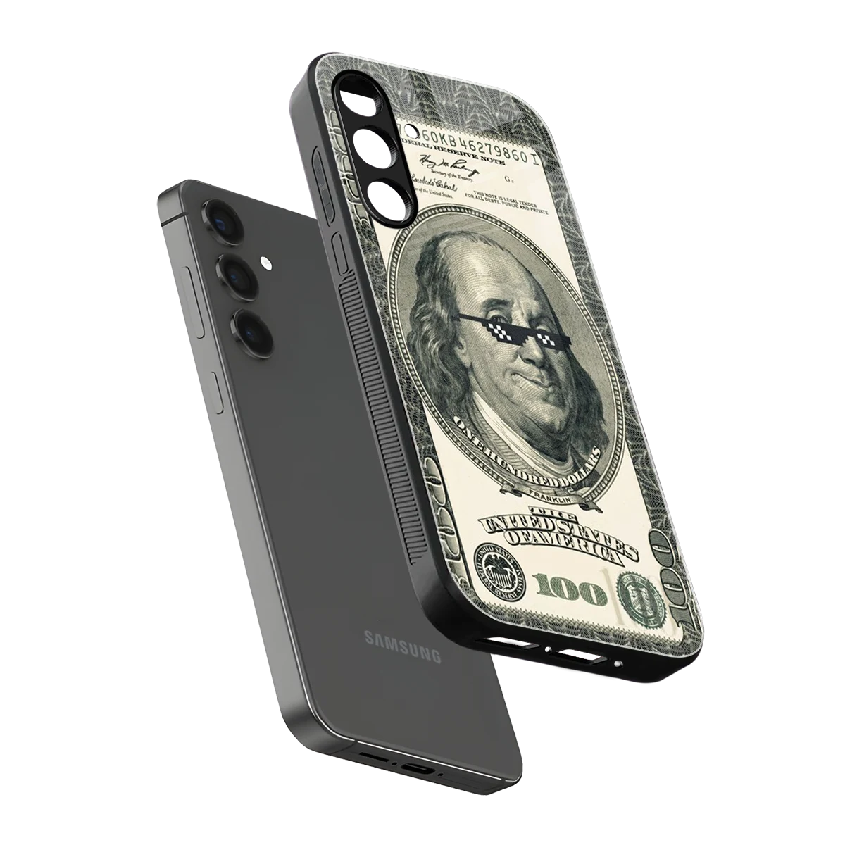 Ben Swag sleek samsung galaxy a55 5g cover with tempered glass back and TPU edges