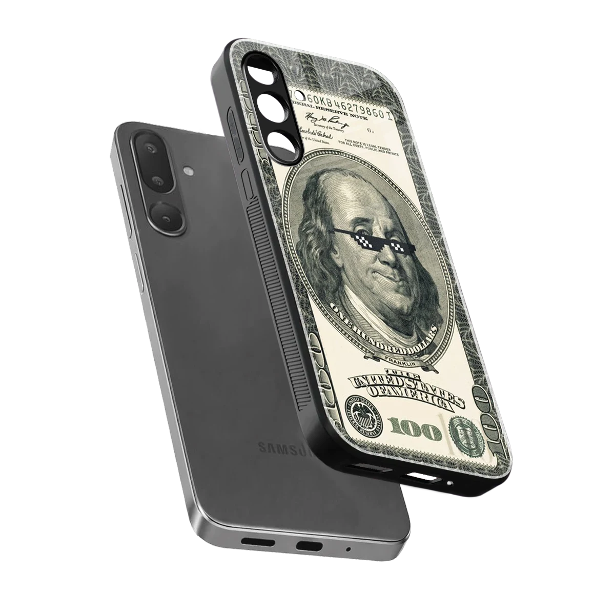 Ben Swag sleek samsung galaxy m36 5g cover with tempered glass back and TPU edges