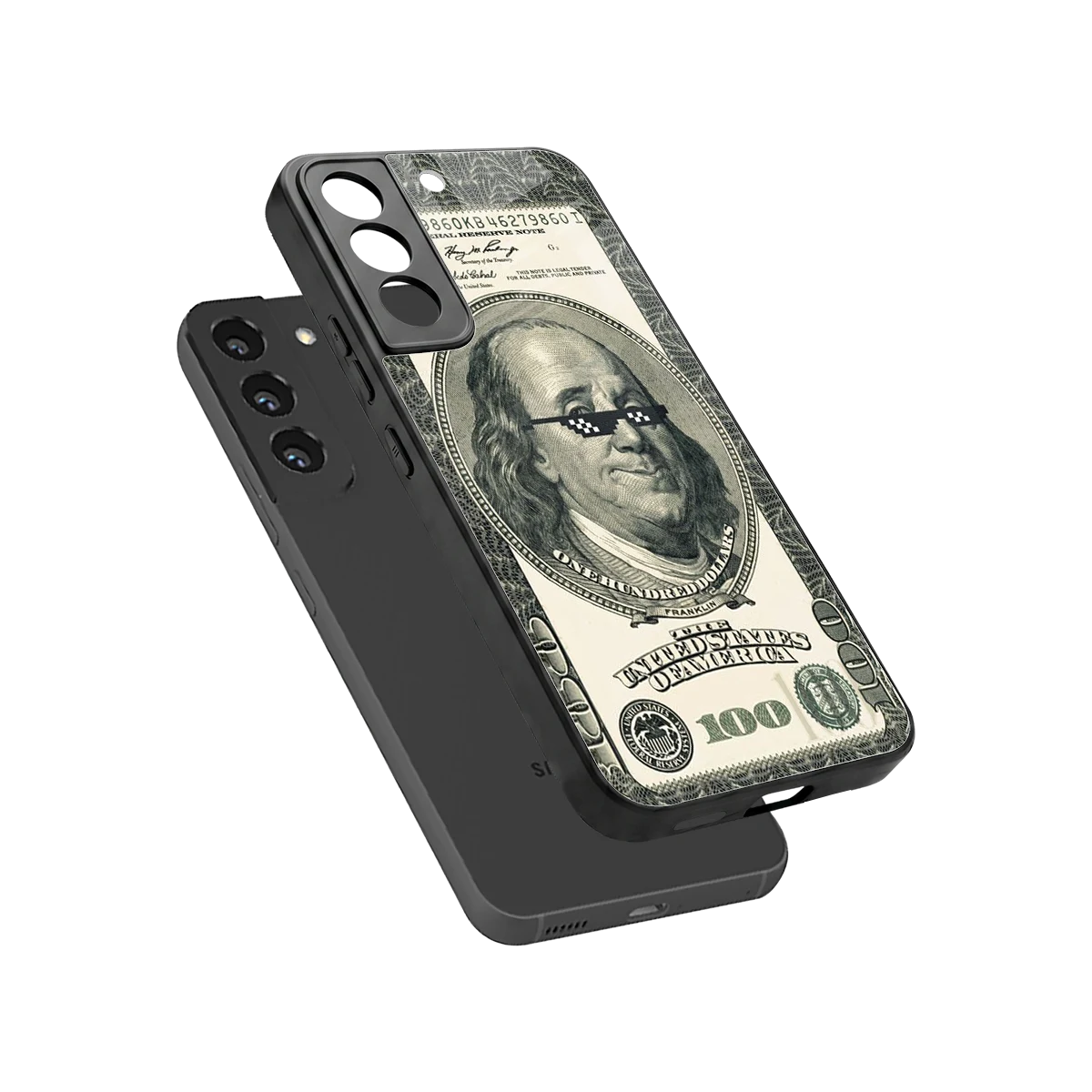 Ben Swag sleek samsung galaxy s22 cover with tempered glass back and TPU edges