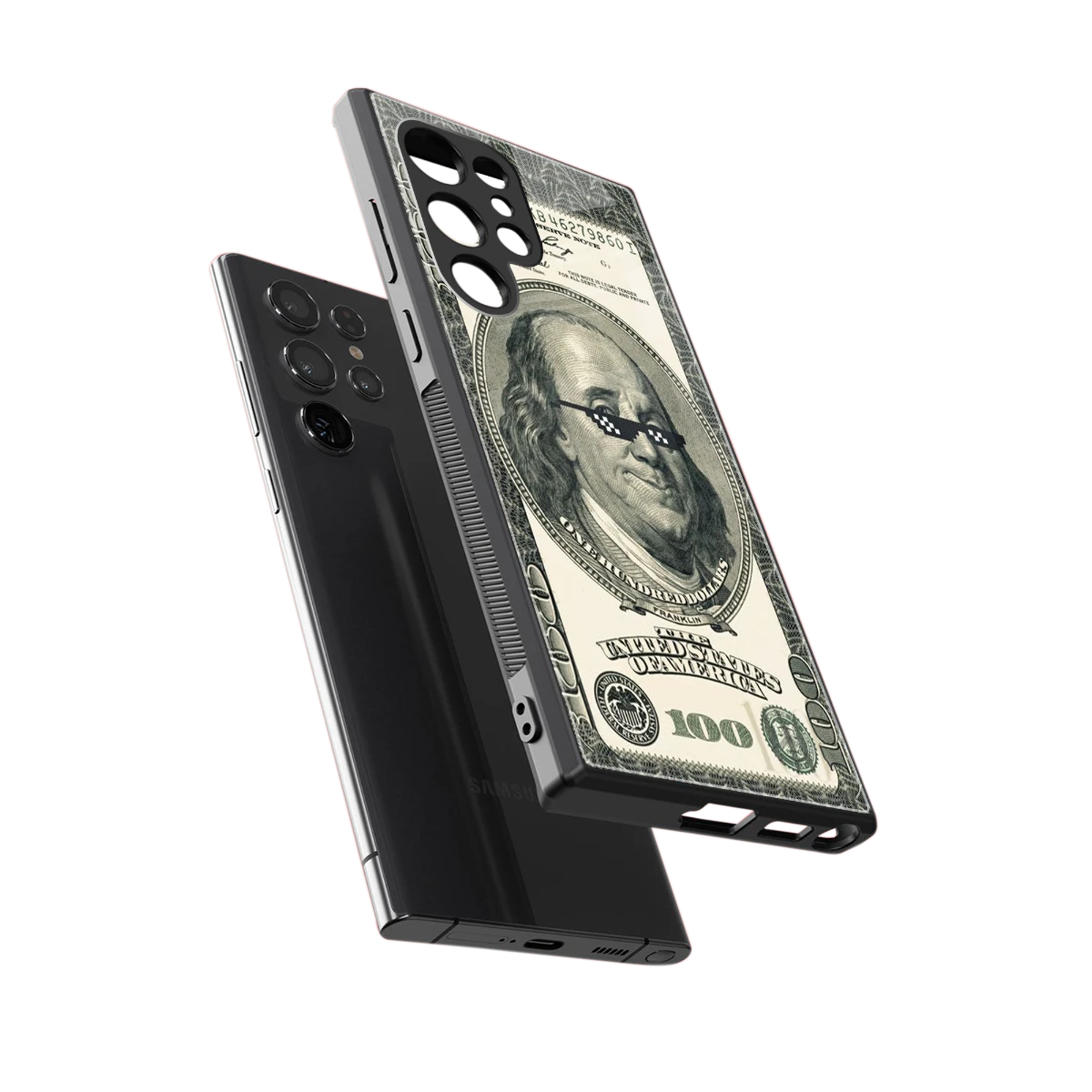 Ben Swag sleek samsung galaxy s23 ultra cover with tempered glass back and TPU edges