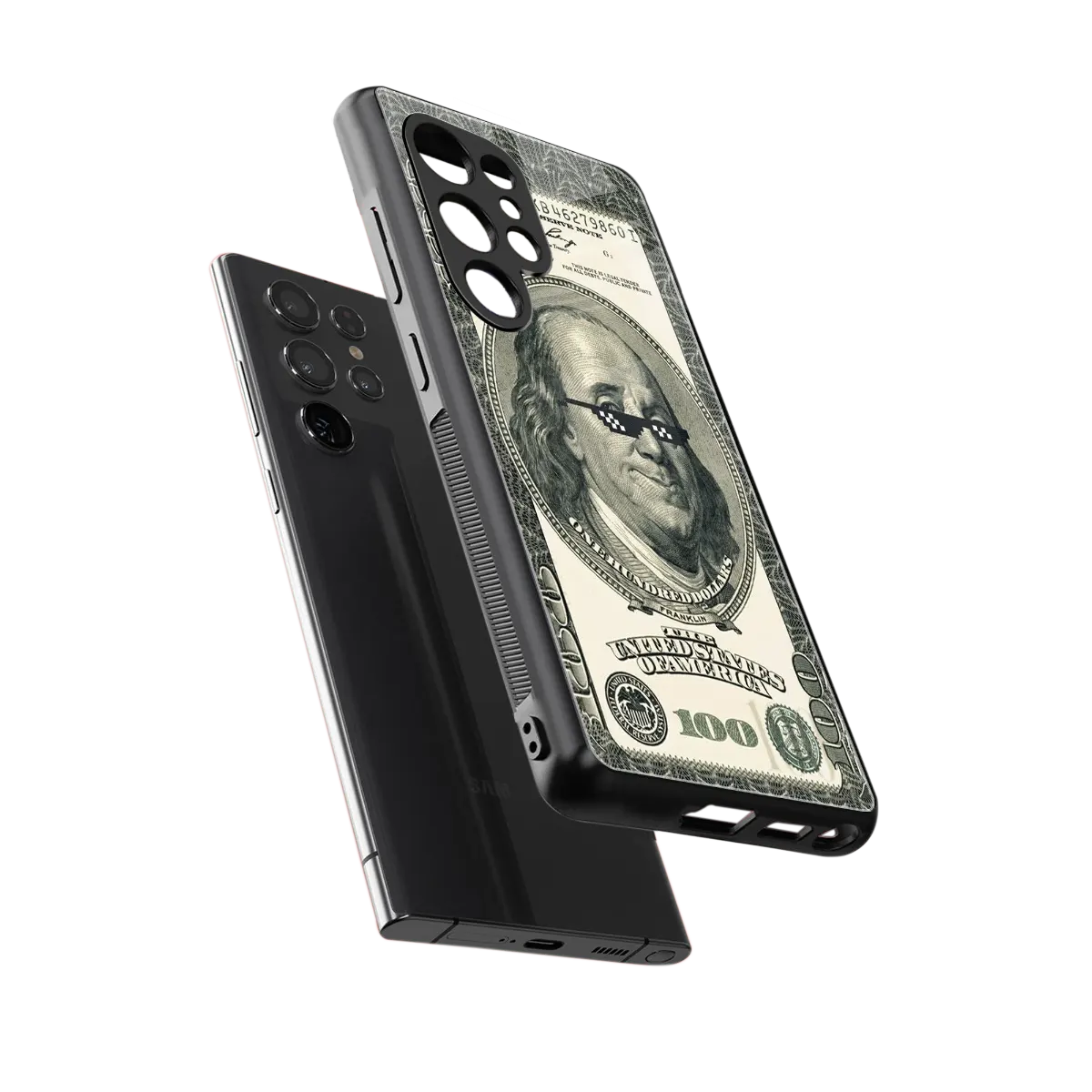 Ben Swag sleek samsung galaxy s25 ultra cover with tempered glass back and TPU edges