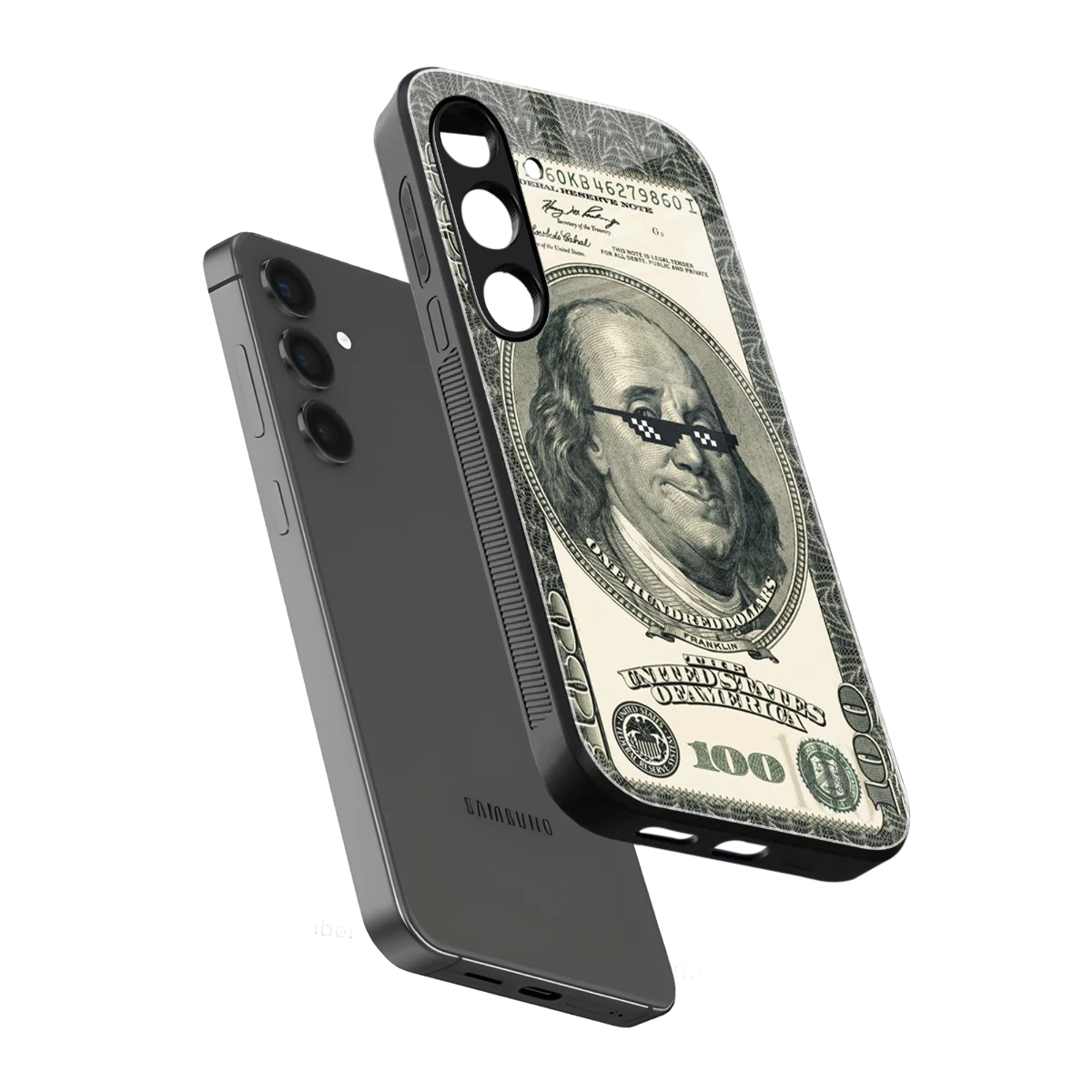Ben Swag sleek samsung galaxy s24 fe cover with tempered glass back and TPU edges
