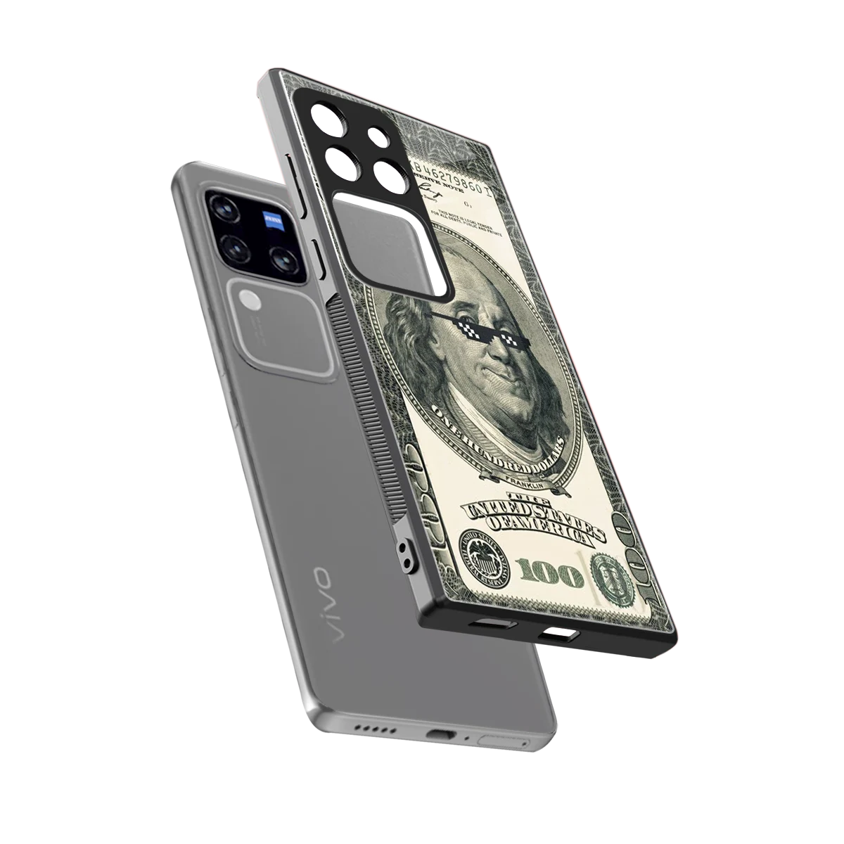 Ben Swag sleekvivo v30 pro cover with tempered glass back and TPU edges
