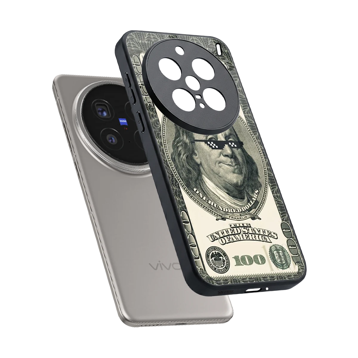 Ben Swag sleek vivo x200 pro cover with tempered glass back and TPU edges