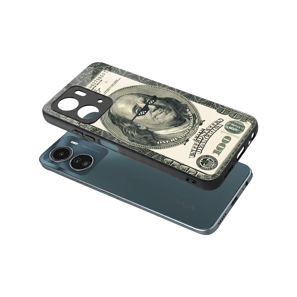Ben Swag sleek vivo y16 cover with tempered glass back and TPU edges