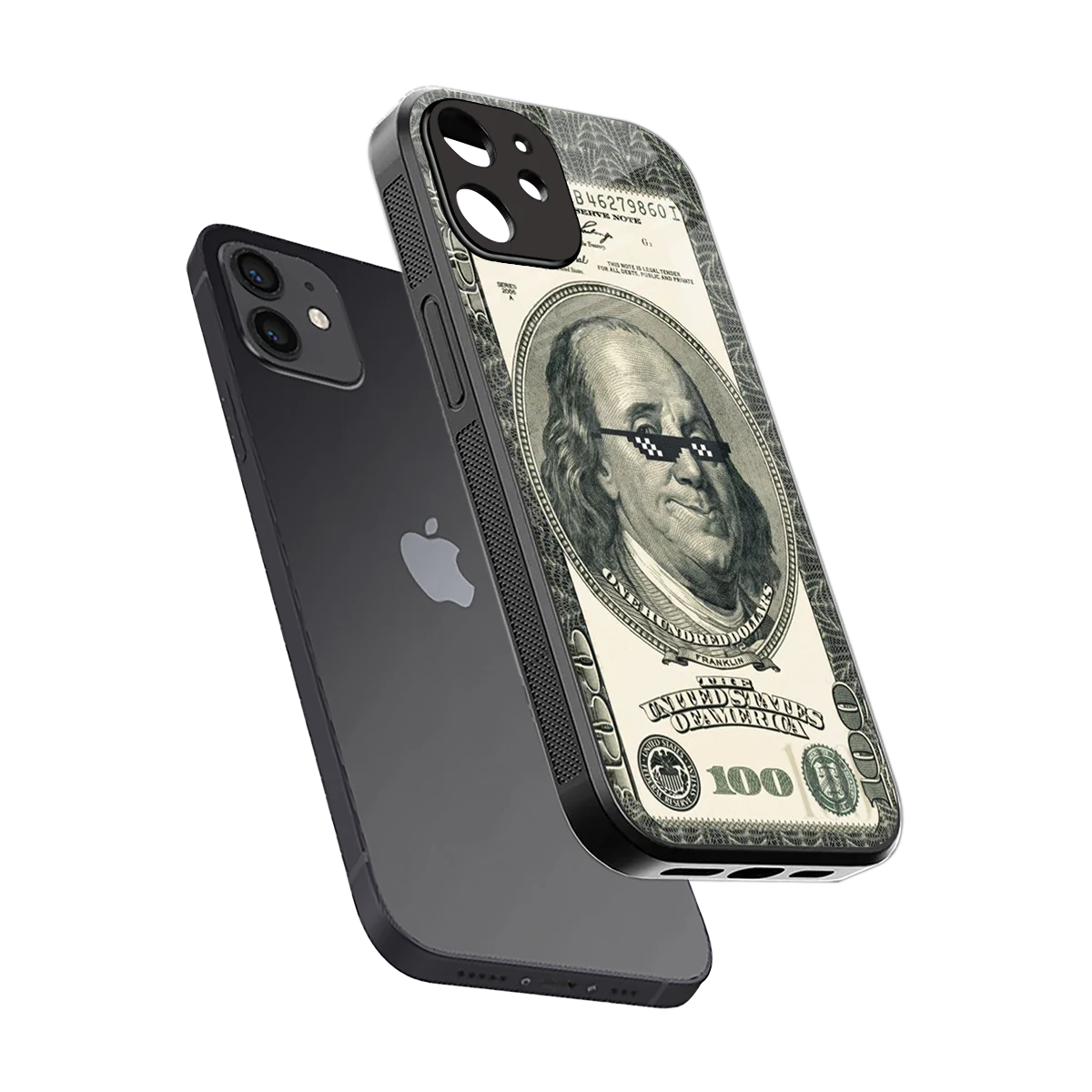 Ben Swag sleek iphone 12 cover with tempered glass back and TPU edges