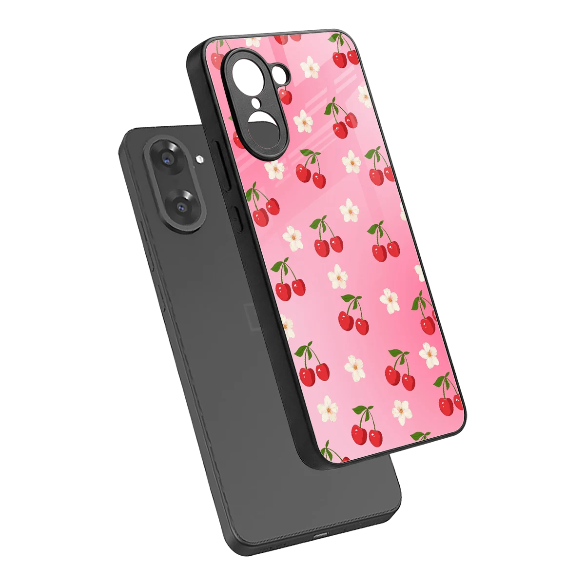 Berry Bliss sleek oneplus nord ce5 5g cover with tempered glass back and TPU edges