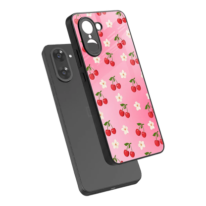 Berry Bliss sleek oneplus nord ce5 5g cover with tempered glass back and TPU edges