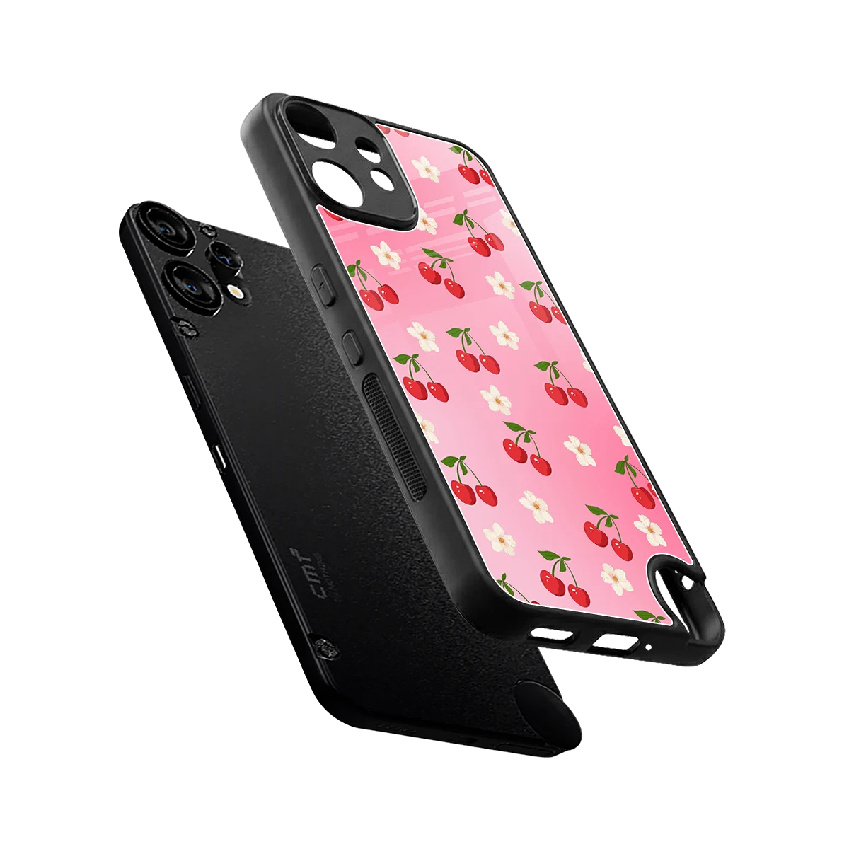 Berry Bliss sleek cmf nothing phone 2 pro cover with tempered glass back and TPU edges