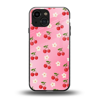 Berry Bliss back phone cover | glass case for iphone 13 mini