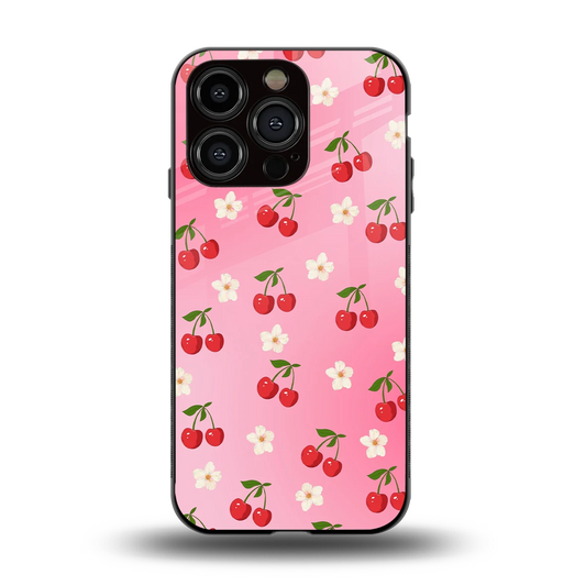 Berry Bliss back phone cover | glass case for iphone 15 pro