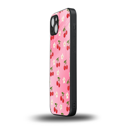 Berry Bliss iphone 15 mobile cover | shockproof glass phone case