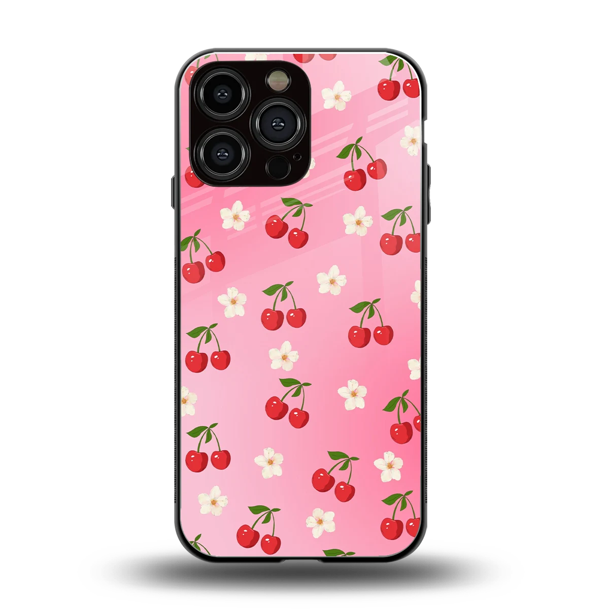 Berry Bliss back phone cover | glass case for iphone 16 pro max