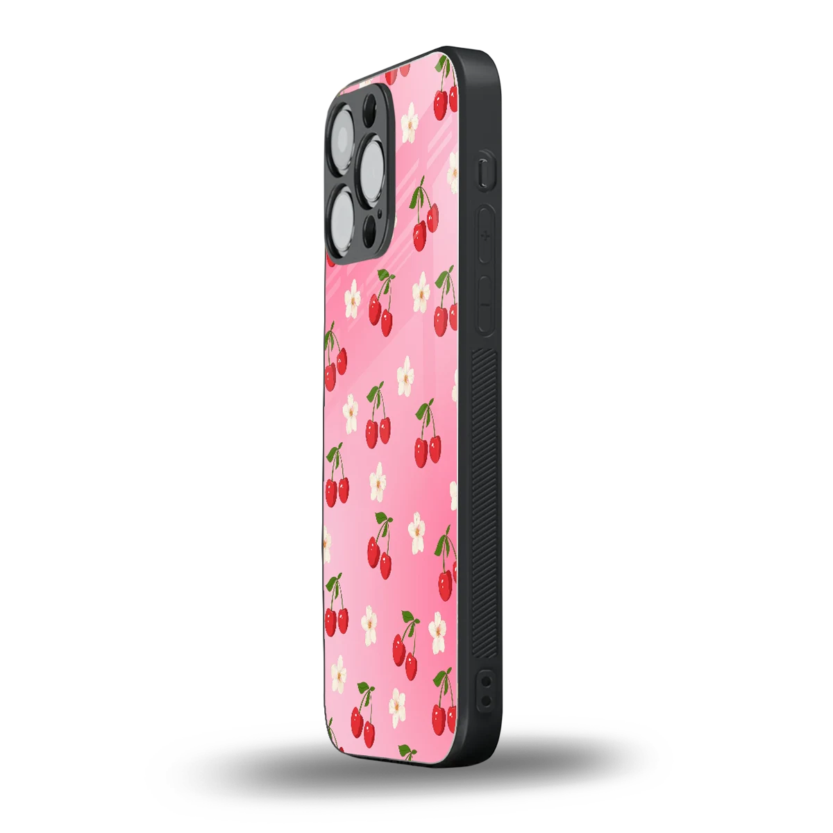 Berry Bliss iphone 16 pro max mobile cover | shockproof glass phone case