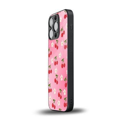 Berry Bliss iphone 16 pro mobile cover | shockproof glass phone case