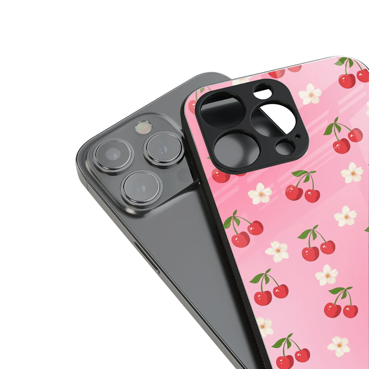 Berry Bliss stylish phone case for iphone 13 pro | glossy glass and slim fit