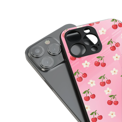 Berry Bliss stylish phone case for iphone 13 pro | glossy glass and slim fit