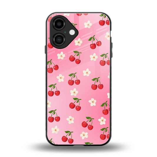 Berry Bliss back phone cover | glass case for iphone 16