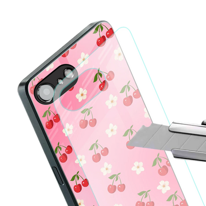 Berry Bliss stylish phone case for iphone 17e | glossy glass and slim fit