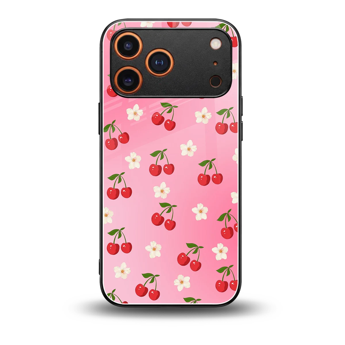 Berry Bliss back phone cover | glass case for iphone 17 pro max