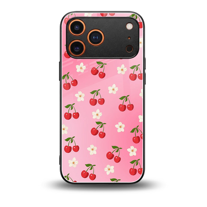 Berry Bliss back phone cover | glass case for iphone 17 pro max