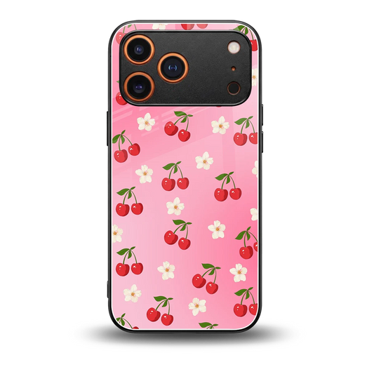 Berry Bliss back phone cover | glass case for iphone 17 pro max