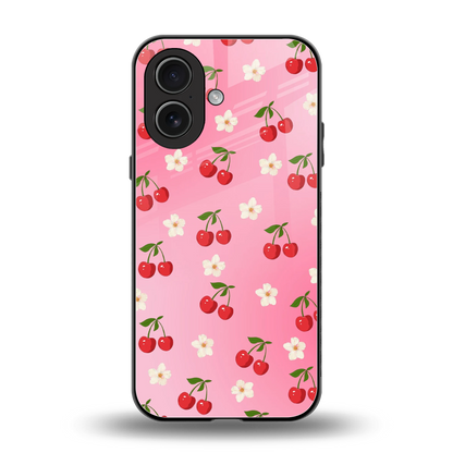 Berry Bliss back phone cover | glass case for iphone 17