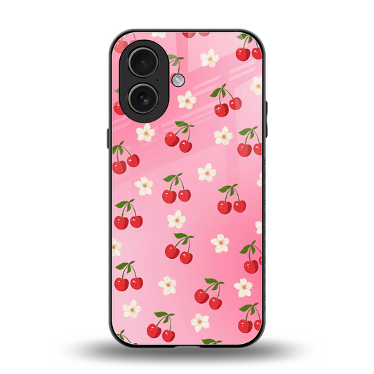 Berry Bliss back phone cover | glass case for iphone 17