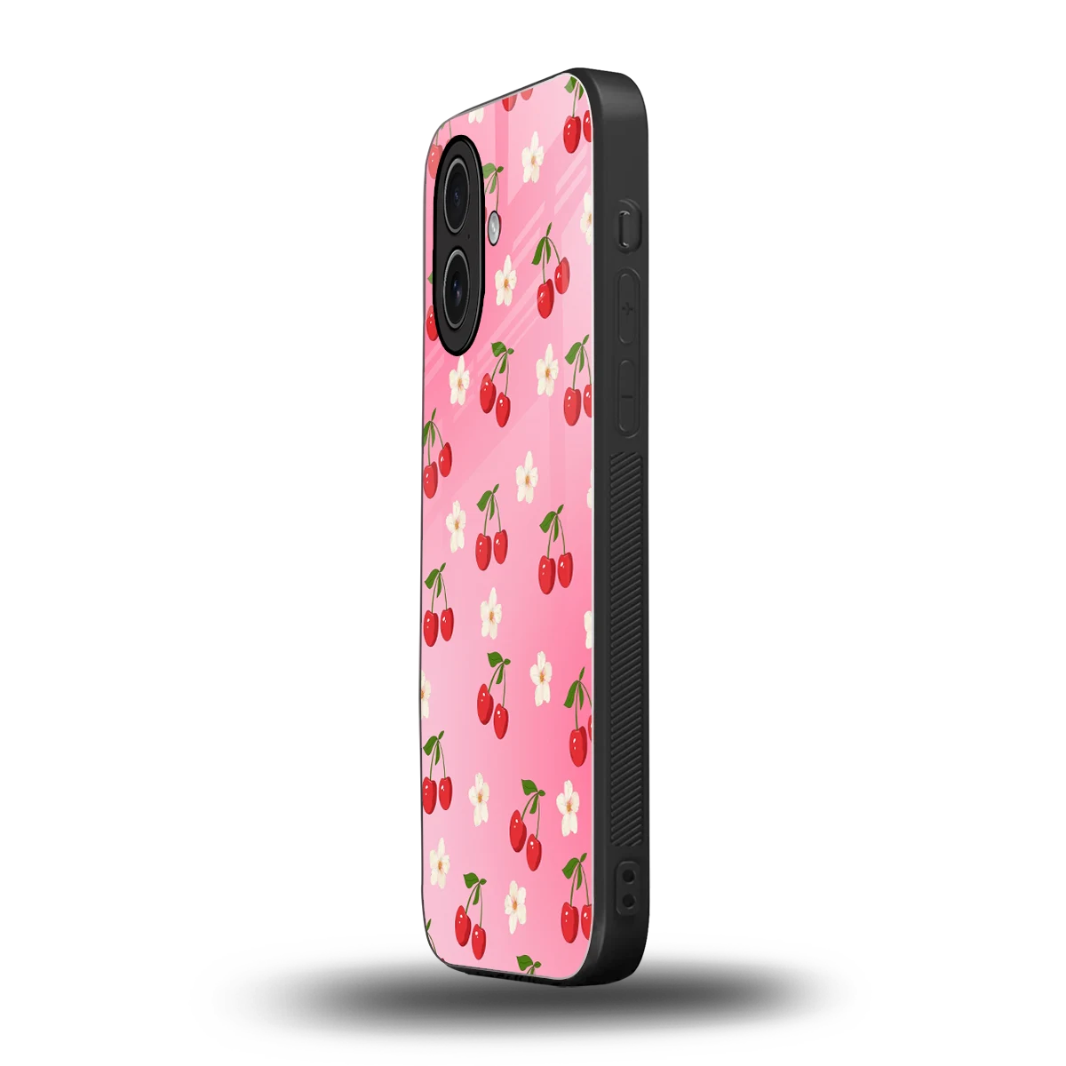 Berry Bliss iphone 17 mobile cover | shockproof glass phone case