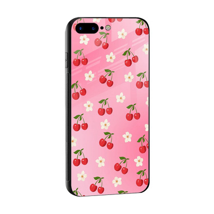 Berry Bliss sleek iphone 8 plus cover with tempered glass back and TPU edges